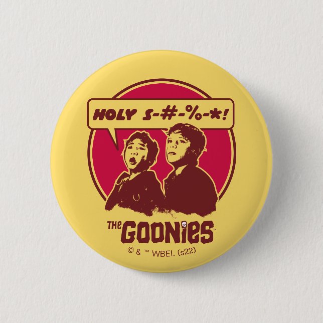 The Goonies Data Expletive 6 Cm Round Badge (Front)