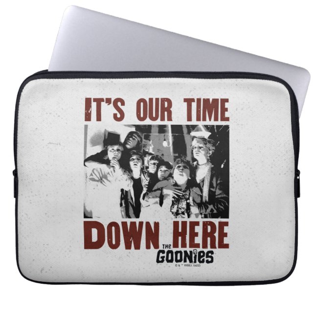 The Goonies "It's Our Time Down Here" Laptop Sleeve (Front)