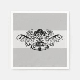 The Goonies "Never Say Die" Pirate Anchor Badge Napkin