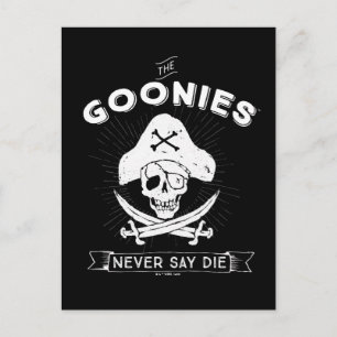 The Goonies "Never Say Die" Pirate Badge Postcard