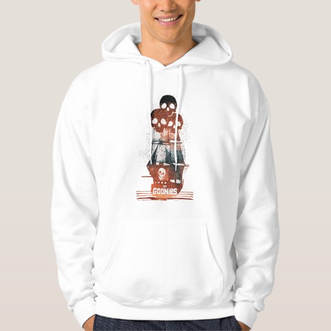 The Goonies Pirate Ship Silhouette Graphic Hoodie (Front)