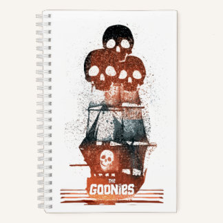 The Goonies Pirate Ship Silhouette Graphic Notebook