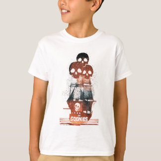 The Goonies Pirate Ship Silhouette Graphic T-Shirt