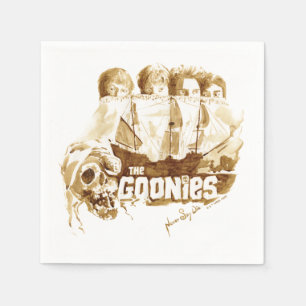 The Goonies Pirate Ship Watercolor Graphic Napkin
