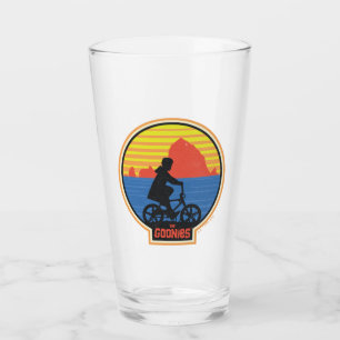 The Goonies Retro Mikey Riding Bike Graphic Glass