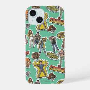 The Goonies Retro Sticker Pattern iPhone 15 Case