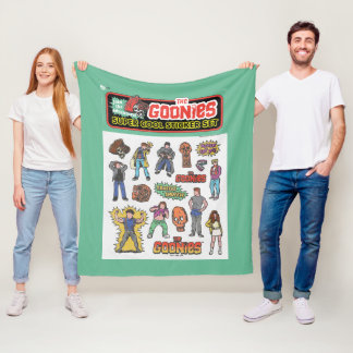 The Goonies Retro Sticker Sheet Graphic Fleece Blanket