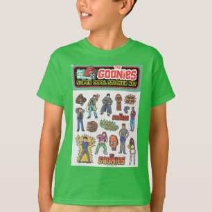 The Goonies Retro Sticker Sheet Graphic T-Shirt