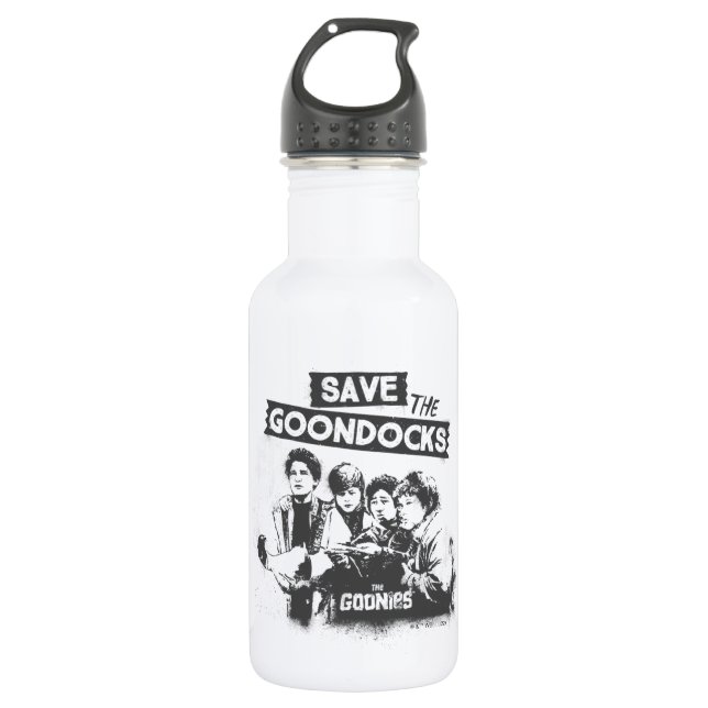 The Goonies "Save The Goon Docks" 532 Ml Water Bottle (Front)
