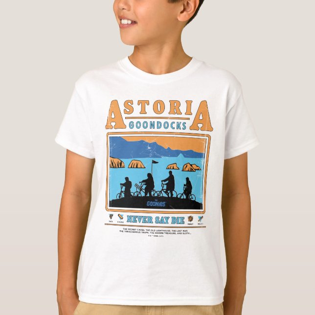The Goonies Silhouettes Over Astoria Goondocks T-Shirt (Front)