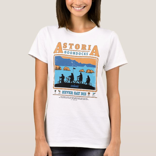 The Goonies Silhouettes Over Astoria Goondocks T-Shirt (Front)