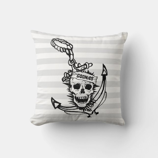 The Goonies Skull & Anchor Graphic Cushion (Front)