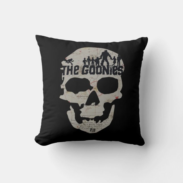 The Goonies Skull Silhouette Graphic Cushion (Front)