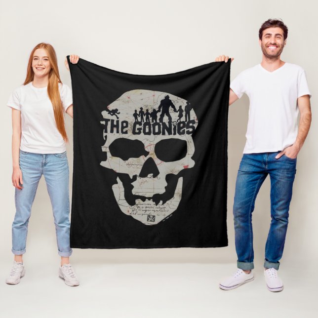 The Goonies Skull Silhouette Graphic Fleece Blanket (In Situ)