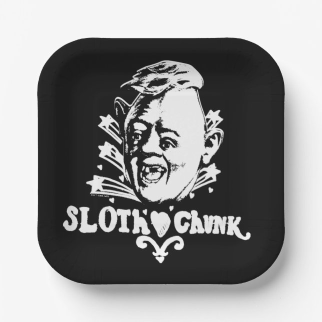 The Goonies "Sloth ♥ Chunk" Paper Plate (Front)