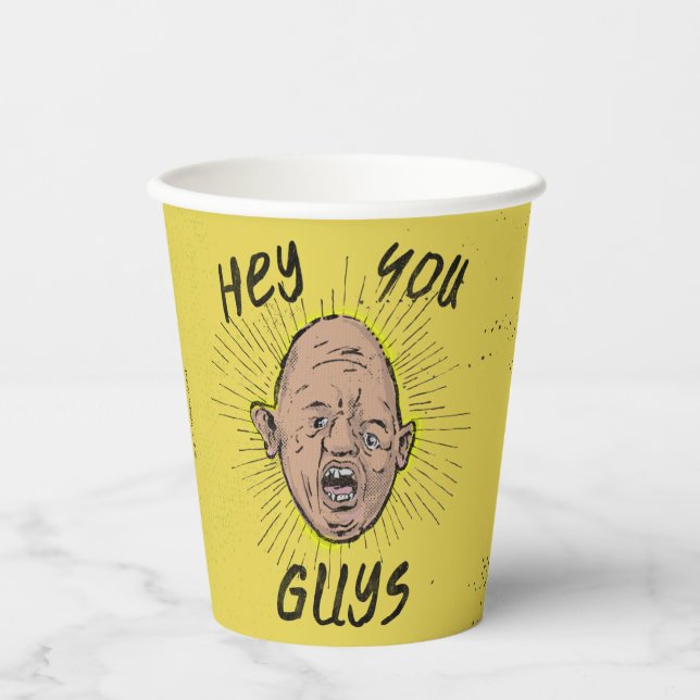 The Goonies Sloth Doodle "Hey You Guys" Paper Cups (Front)