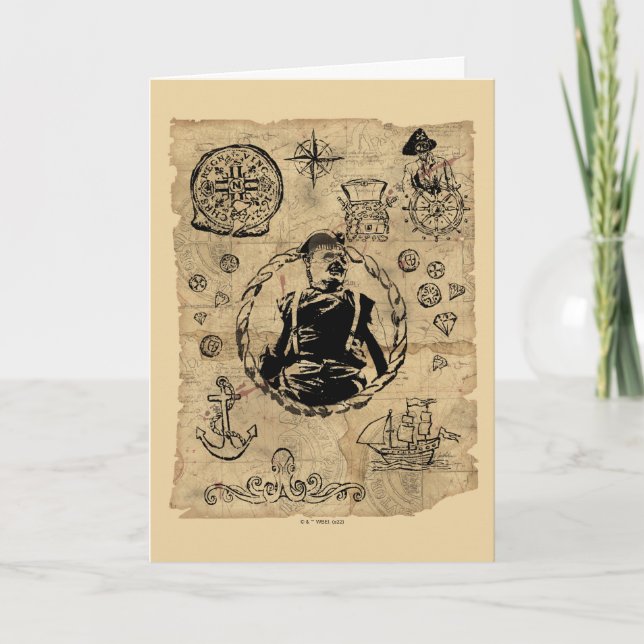 The Goonies Sloth Treasure Map Card (Front)