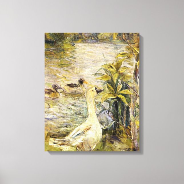 The Goose (by Berthe Morisot) Canvas Print (Front)