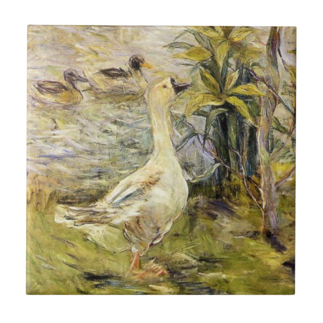 The Goose (by Berthe Morisot) Tile (Front)
