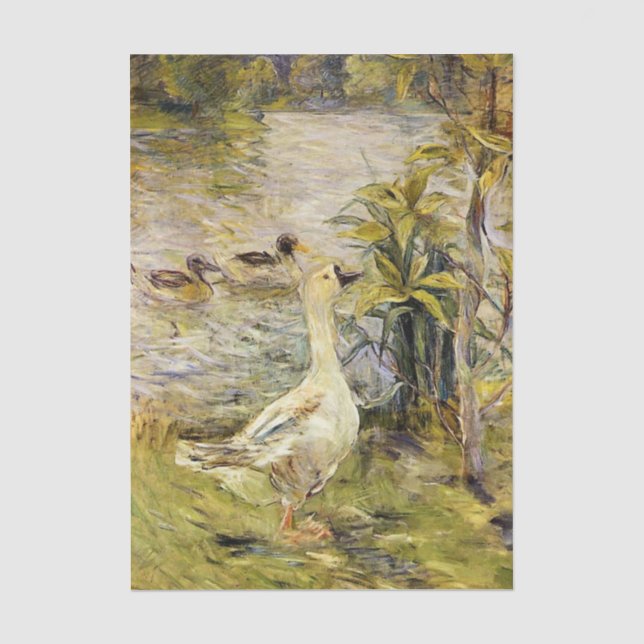 The Goose by Berthe Morisot Tissue Paper (Front)