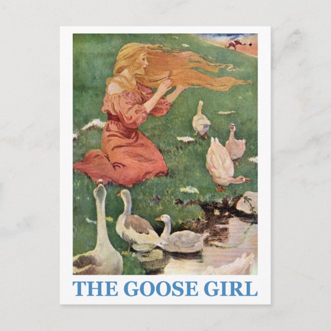 The Goose Girl Postcard (Front)