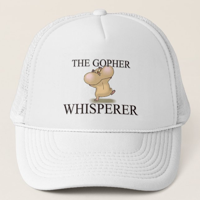 The Gopher Whisperer Trucker Hat (Front)