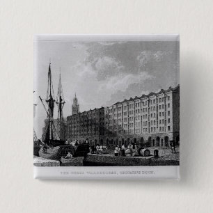 The Goree Warehouse, George's Dock, Liverpool 15 Cm Square Badge
