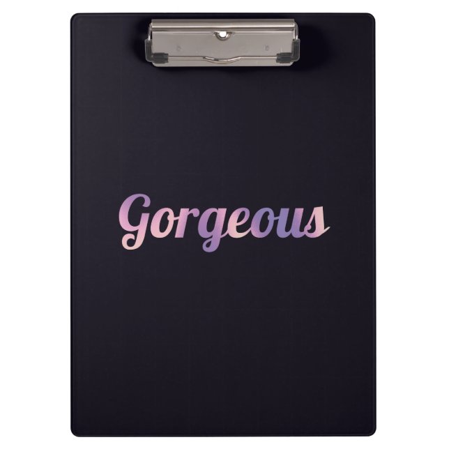 The Gorgeous Edition Clipboard (Front)
