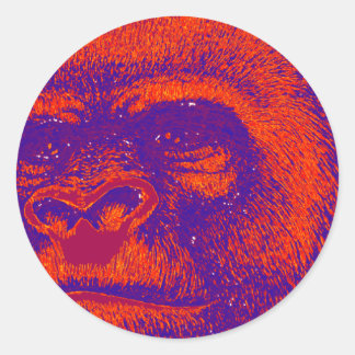 THE GORILLA 3D CLASSIC ROUND STICKER