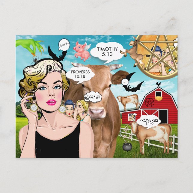 The Gossips 2 Postcard (Front)