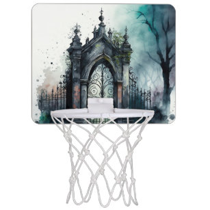 The Gothic Cemetery Gate Series Design 11 Mini Basketball Hoop