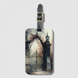 The Gothic Cemetery Gate Series Design 12 Luggage Tag