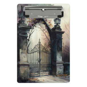 The Gothic Cemetery Gate Series Design 12 Mini Clipboard