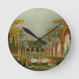 The Gothic Dining Room at Carlton House from Pyne' Round Clock