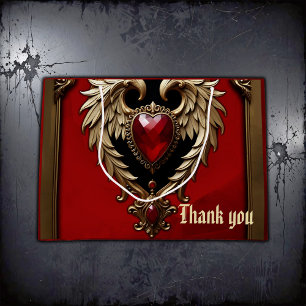 The gothic heart of fire and gold. large gift bag