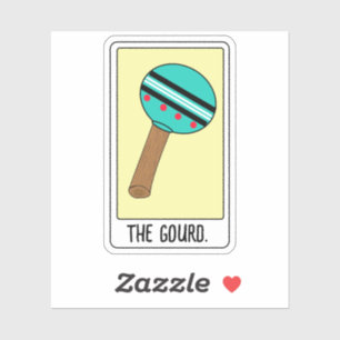 The Gourd-Tarot Card- Vinyl Sticker