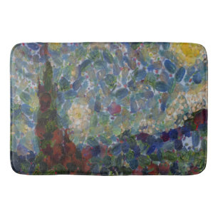 The Gourdy Night Starry Fine Art Spoof Bath Mat
