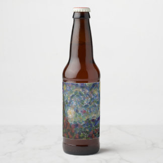 The Gourdy Night Starry Fine Art Spoof Beer Bottle Label