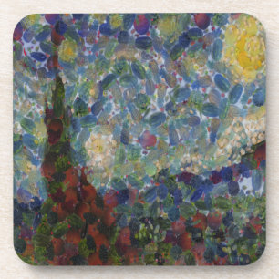 The Gourdy Night Starry Fine Art Spoof Coaster