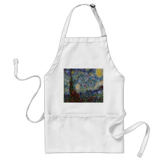 The Gourdy Night Starry Fine Art Spoof Standard Apron