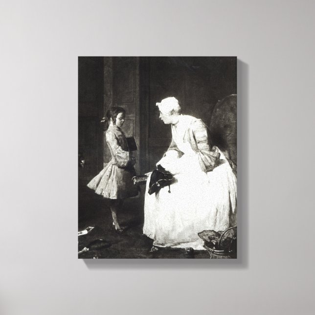 The Governess, 1739 Canvas Print (Front)