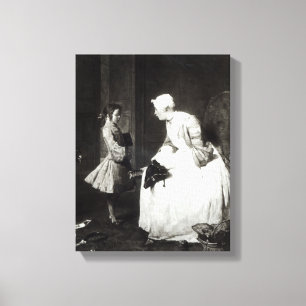 The Governess, 1739 Canvas Print