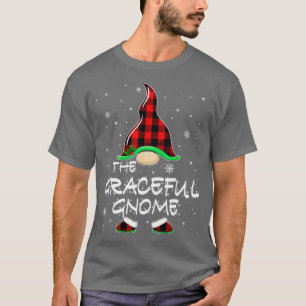 The Graceful Gnome Buffalo Plaid Matching Family C T-Shirt