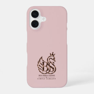 The Graceful Swan Minimalist Blush Pink iPhone 16 Case