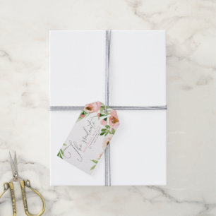 THE GRADUATE BLUSH WATERCOLOR FLORAL GIFT TAGS
