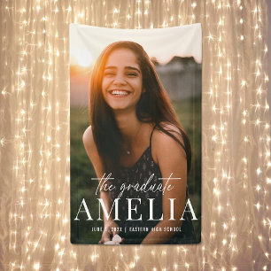 The Graduate Bold Name Graduation Banner