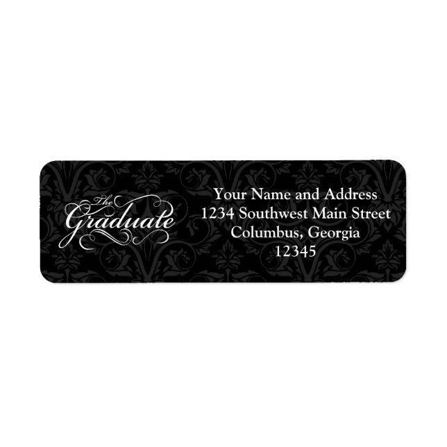 The Graduate, Elegant Black (Front)