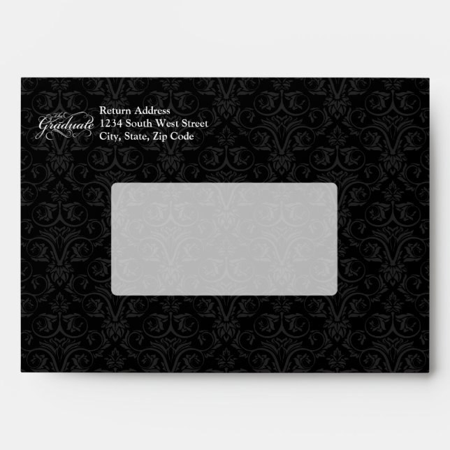 The Graduate, Elegant Black Envelope (Front)