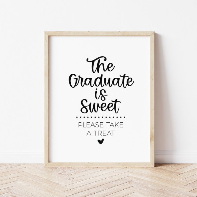 The Graduate is Sweet Take a Treat Party Sign (Creator Uploaded)