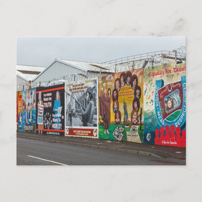 The Graffiti in Belfast Ireland Postcard (Front)